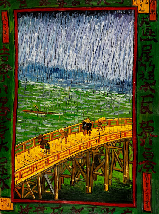 The Bridge in Rainfal, Utagawa Hiroshige (1797–1858)